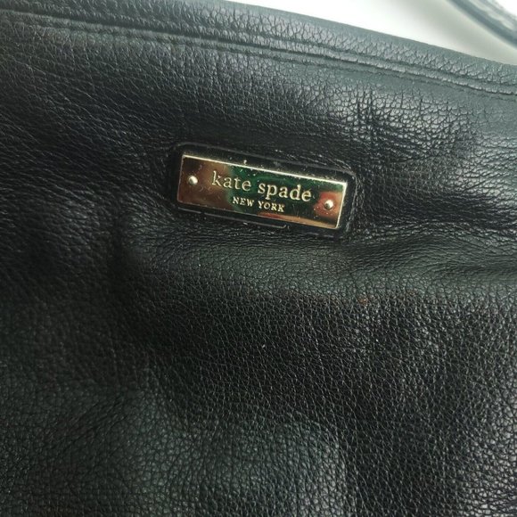 Kate Spade Womens Black Leather Adjustable Single Strap Lined Shoulder Bag - Picture 5 of 15
